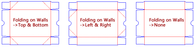 參數化盒型設計之下拉選項-折線（上下/左右/無）