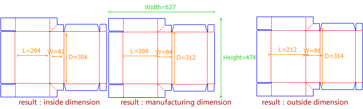 以內尺寸作為參數-不同尺寸類型在盒型參數設計時的差異