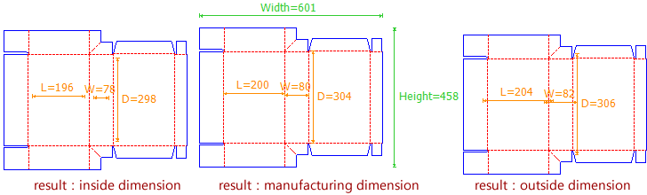 以外尺寸作為參數-不同尺寸類型在盒型參數設計時的差異